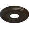 Ekena Millwork Jackson Ceiling Medallion (Fits Canopies up to 7 3/8"), 12 1/4"OD x 4"ID x 1 1/8"P, Stone Hearth CM12JASHF - alternate 4